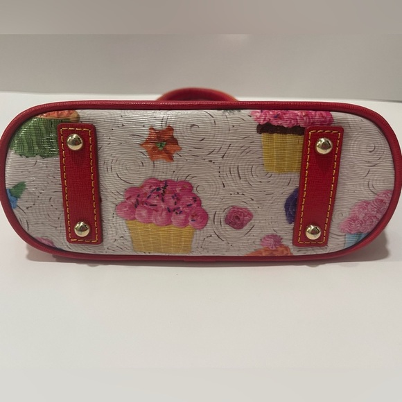 Dooney & Bourke Red and Multicolor Cupcake Satchel Bitsy bag - Picture 13 of 17